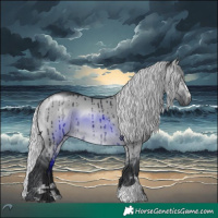 Horse Color:Silver Brown Chinchilla Dun Brindle 