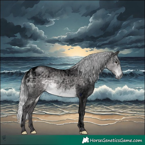 Horse Color:Void Platinum Silver Buckskin Tobiano