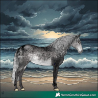 Horse Color:Void Platinum Silver Buckskin Tobiano 