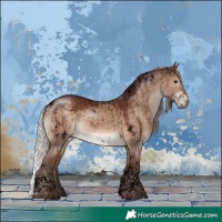 Horse Color:Void Chocolate Silver Brown Dun Tobiano Brindle