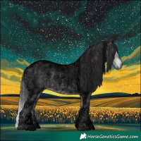 Horse Color:Void Platinum Buckskin Roan Dun Tobiano 