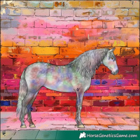 Horse Color:Platinum Nacre Silver Buckskin Dun Tobiano 