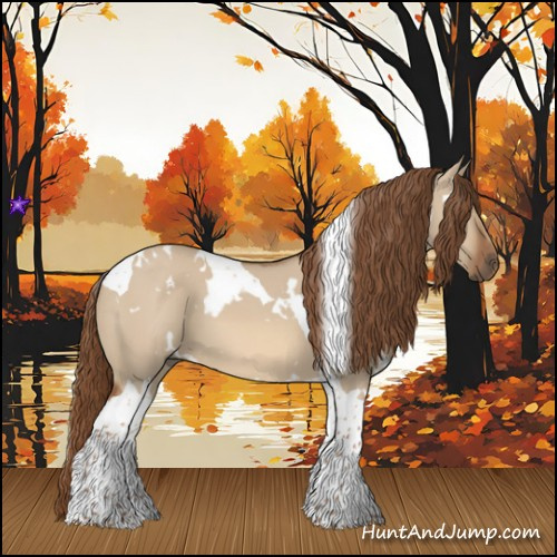 Horse Color:White Spotted Red Dun Tobiano