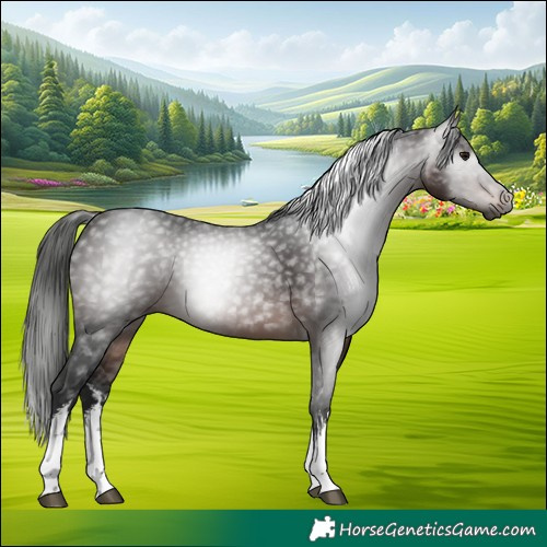 Horse Color:Gray White Spotted Bay 