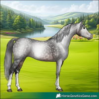 Horse Color:Gray White Spotted Bay 