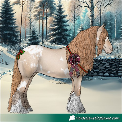 Horse Color:White Spotted Grullo Pearl Tobiano Varnish Rabicano