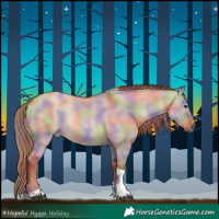 Horse Color:Nacre Red Dun Tobiano 