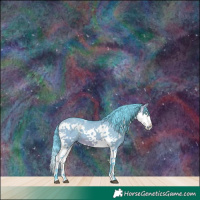 Horse Color:Watercolor White Spotted Brown Dun Splash Tobiano 