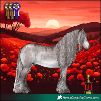 Horse Color:Chocolate Grullo Chinchilla Tobiano  and Chocolate Silver Brown Chinchilla Dun Tobiano 