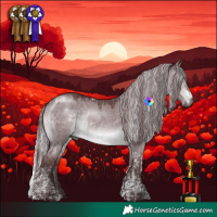 Horse Color:Chocolate Grullo Chinchilla Tobiano  and Chocolate Silver Brown Chinchilla Dun Tobiano 