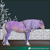 Horse Color:Watercolor Silver Sable Cream Champagne 