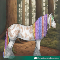 Horse Color:Painted White Spotted Amber Champagne Ice Blanket 