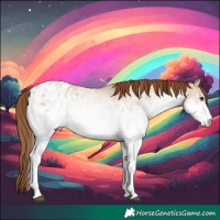 Horse Color:White Spotted Red Dun Appaloosa 