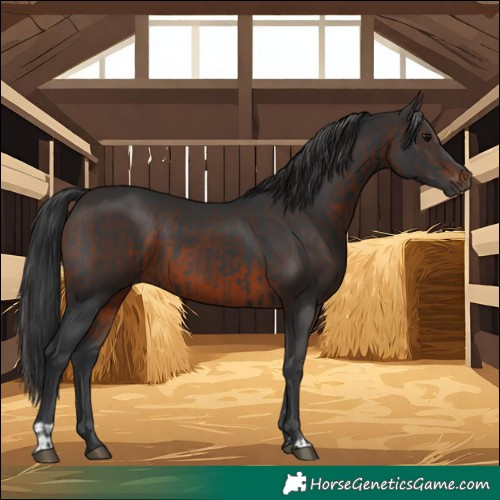 Horse Color:Black and Brown