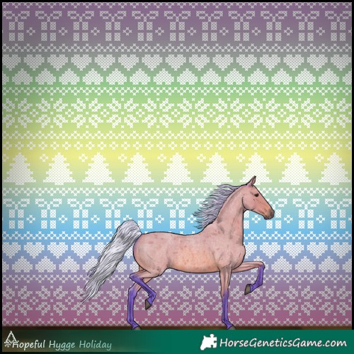 Horse Color:Watercolor Silver Bay Roan 