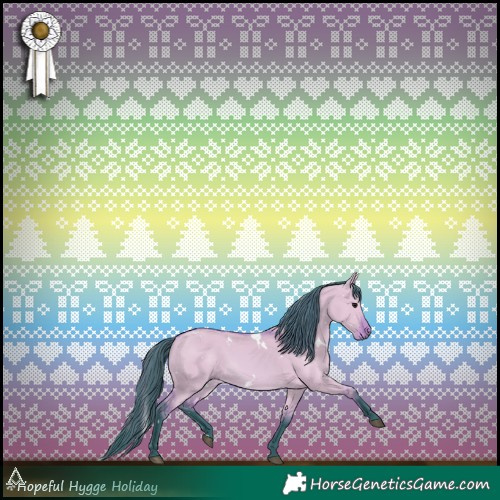 Horse Color:Watercolor White Spotted Bay Dun
