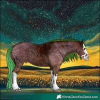 Horse Color:Painted Chestnut Ice Splash