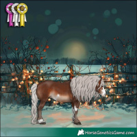 Horse Color:Silver Brown Sabino 