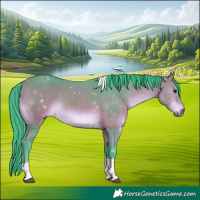 Horse Color:Watercolor Bay Tobiano 