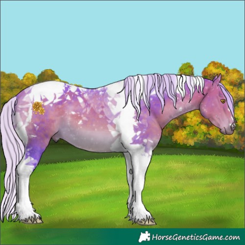Horse Color:Watercolor Silver Buckskin Tobiano 