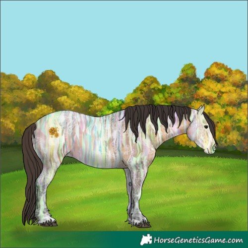 Horse Color:Buckskin Ice Sabino 