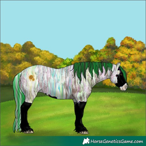 Horse Color:Painted Liver Chestnut Ice Splash 