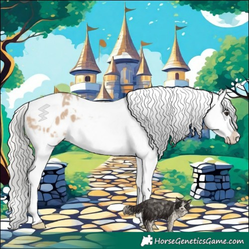 Horse Color:White Spotted Silver Brown Dun Appaloosa 
