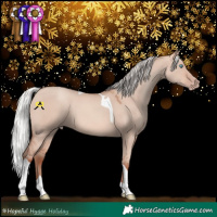 Horse Color:Silver Sable Champagne Dun Mushroom Tobiano 
