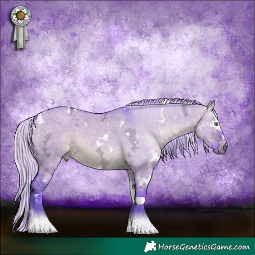Horse Color:Watercolor White Spotted Silver Brown Chinchilla Ice Dun Tobiano