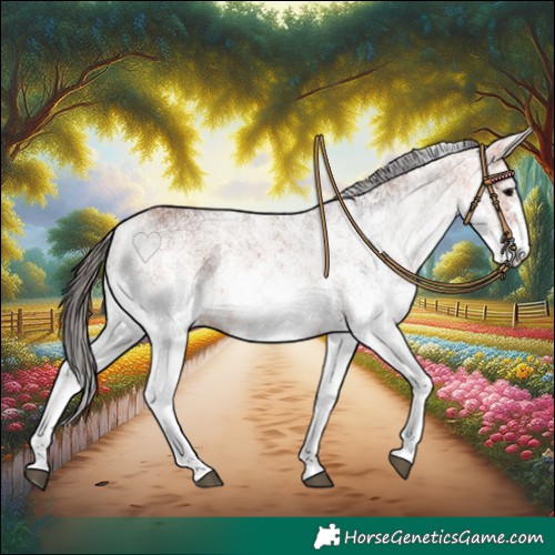 Horse Color:White Spotted Bay 