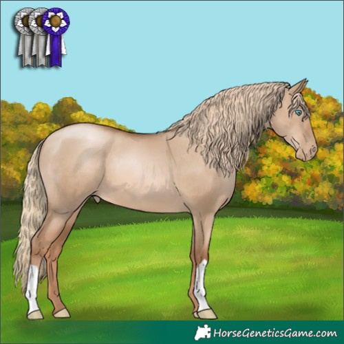 Horse Color:Liver Red Dun Pearl 