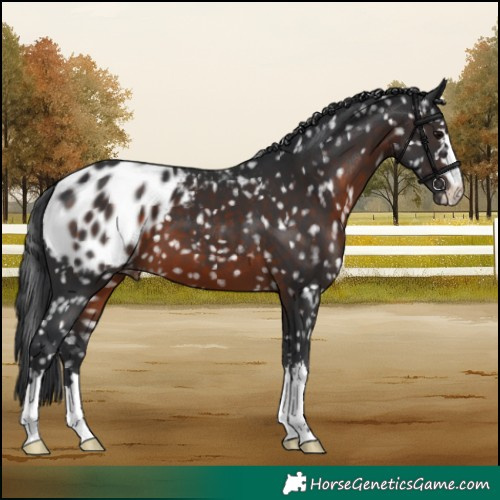 Horse Color:Brown Appaloosa 