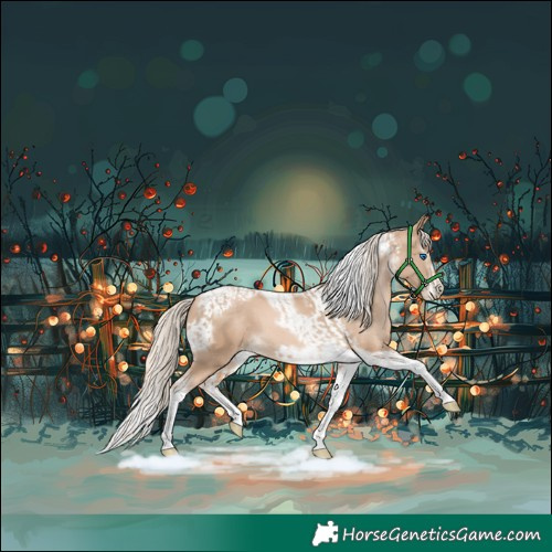 Horse Color:Chocolate Palomino Pearl Splash Tobiano Frame  and Chocolate Palomino Pearl Splash Tobiano Frame 