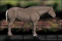 Horse Color:Silver Black 