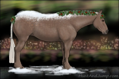 Horse Color:Silver Black 