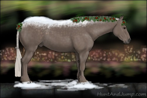 Horse Color:Silver Black 