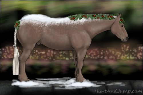 Horse Color:Silver Black 