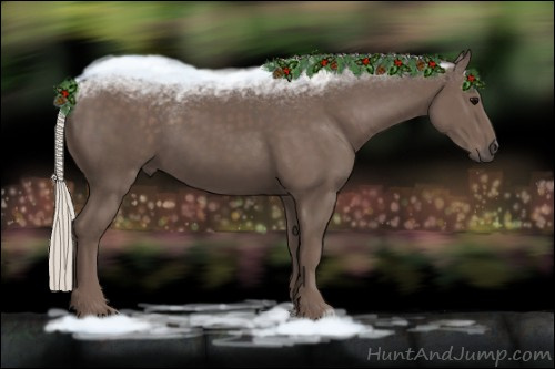 Horse Color:Silver Black 