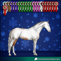 Horse Color:Gray Amber Champagne Splash Tobiano Rabicano 