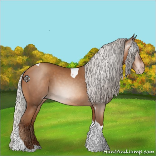 Horse Color:Gray Silver Amber Champagne Tobiano 