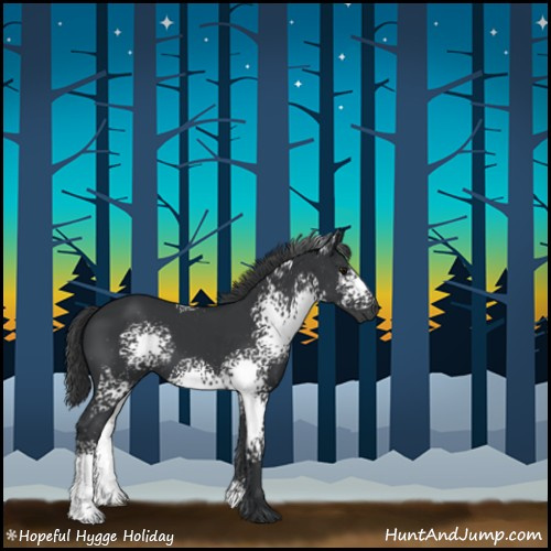 Horse Color:White Spotted Black