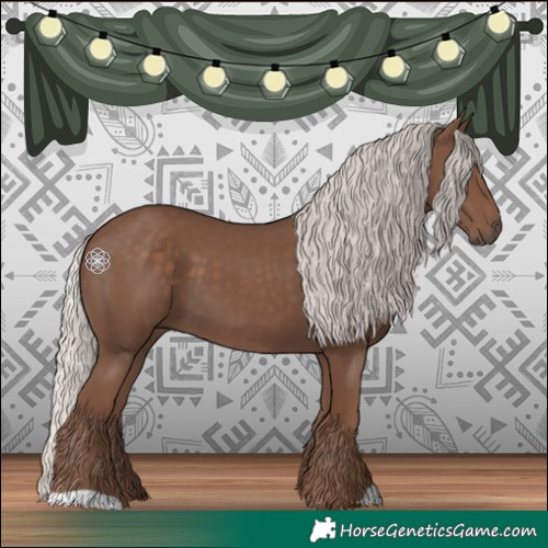 Horse Color:Silver Black 
