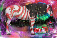 Horse Color:Liver Red Dun Roan Tobiano 