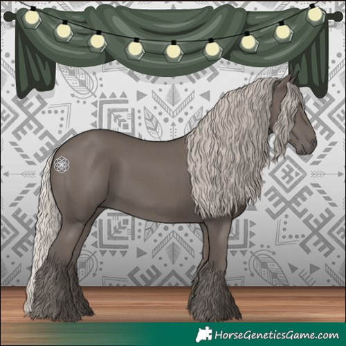 Horse Color:Silver Black 