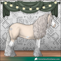 Horse Color:Silver Classic Champagne Dun Splash Frame 