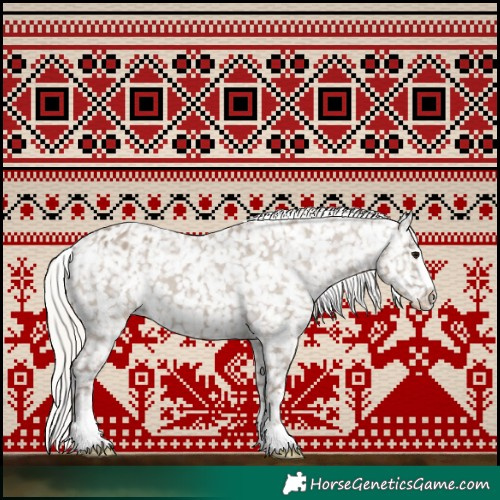 Horse Color:Silver Grullo Snowflake Varnish