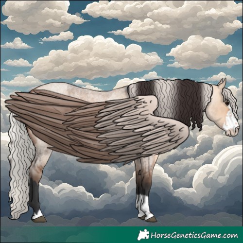 Horse Color:Bay Roan Dun and Silver Bay Roan Dun