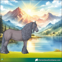 Horse Color:Watercolor Grullo 