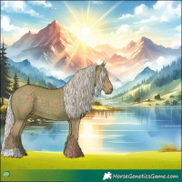 Horse Color:Watercolor Silver Black 