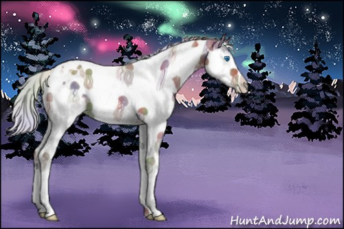 Horse Color:Nacre Silver Smoky Grullo Splash Tobiano